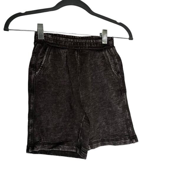 NWT Chaser Washed Black Elastic Waist Pull On Shorts Size 6 Kids/Youth - Picture 1 of 3